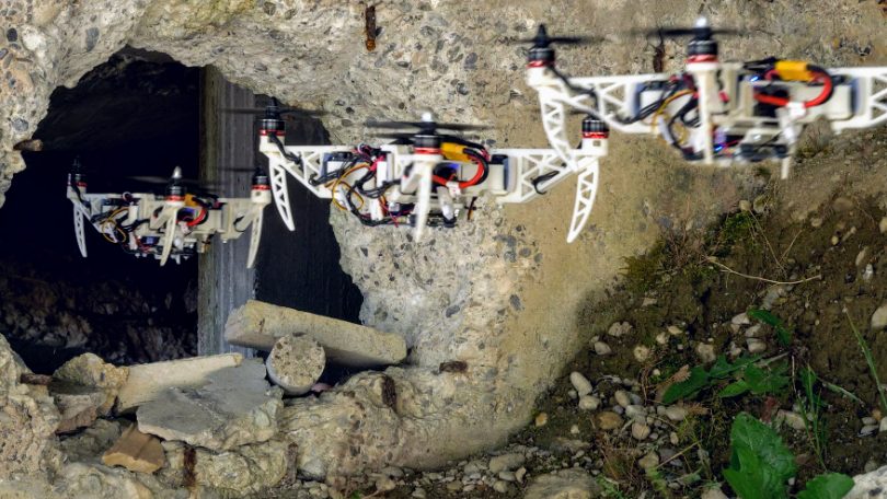 Dron plegable rescate